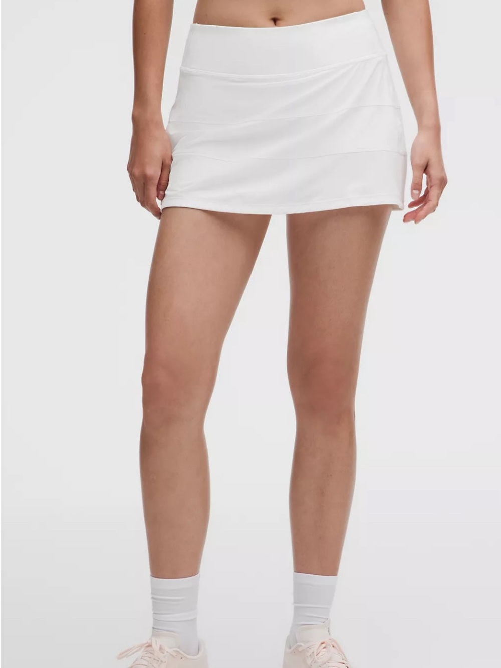 lululemon athletica Pace Rival White Athletic Skort Size 10 Regular